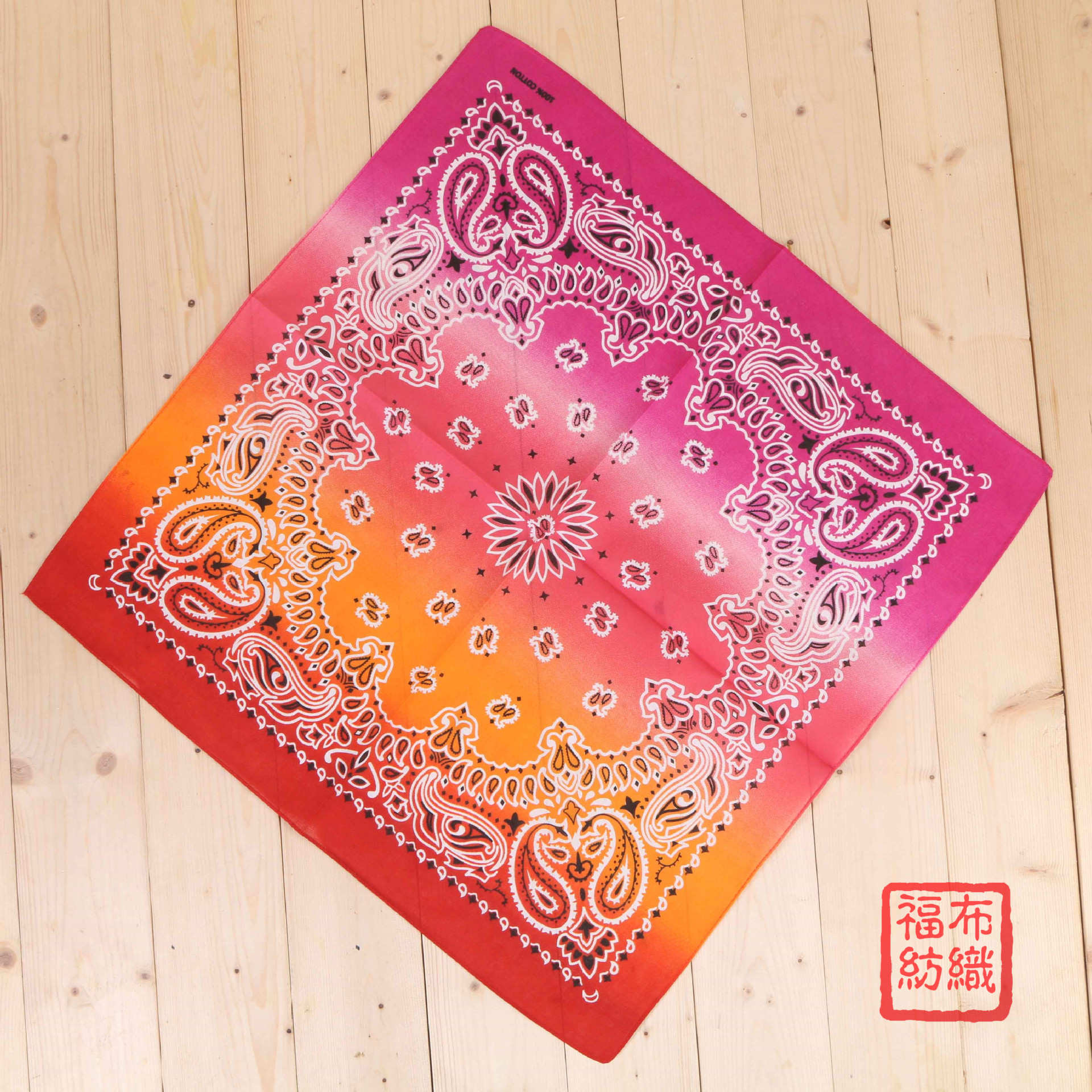 55cm Paisley Gradient Printing Scarf Square Cotton Outdoor Sports Cycling Headscarf Triangular Binder Customizable 55cm Paisley Gradient Printing Scarf Square Cotton Outdoor Sports Cycling Headscarf Triangular Binder Customizable