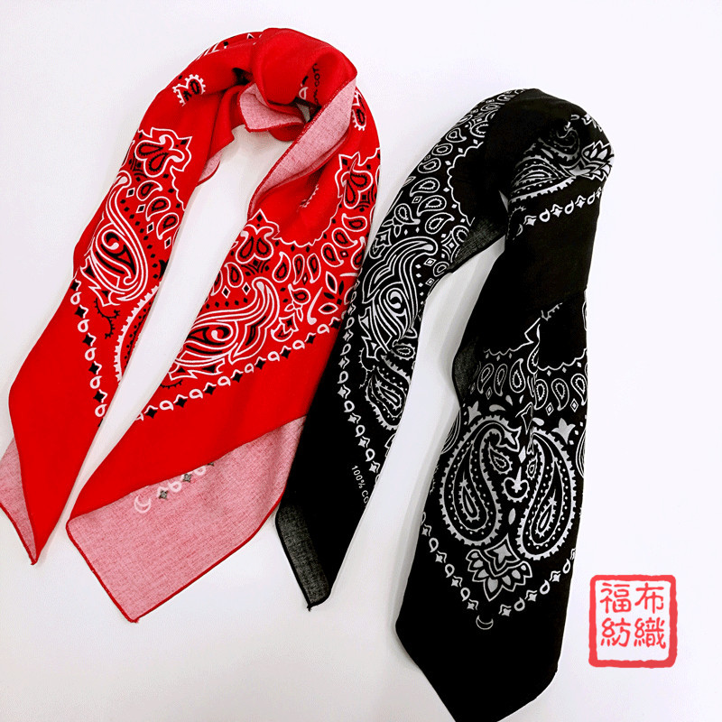 55cm Paisley Gradient Printing Scarf Square Cotton Outdoor Sports Cycling Headscarf Triangular Binder Customizable 55cm Paisley Gradient Printing Scarf Square Cotton Outdoor Sports Cycling Headscarf Triangular Binder Customizable