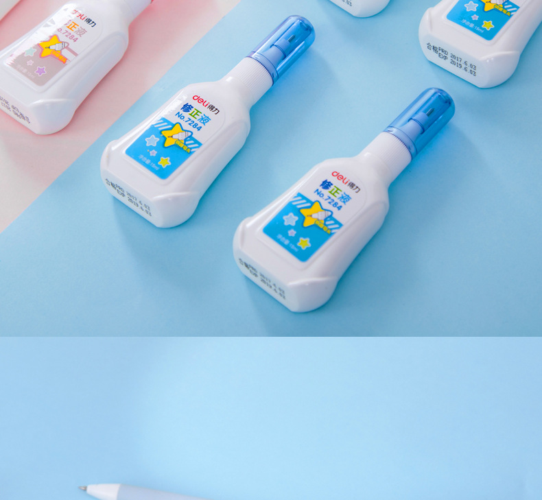 Deli Stationery 7284 Office Creativity Correction Fluid Correction Liquid Cute Student Use Correction Fluid 15ml Correction Fluid Deli Stationery 7284 Office Creativity Correction Fluid Correction Liquid Cute Student Use Correction Fluid 15ml Correction Fluid