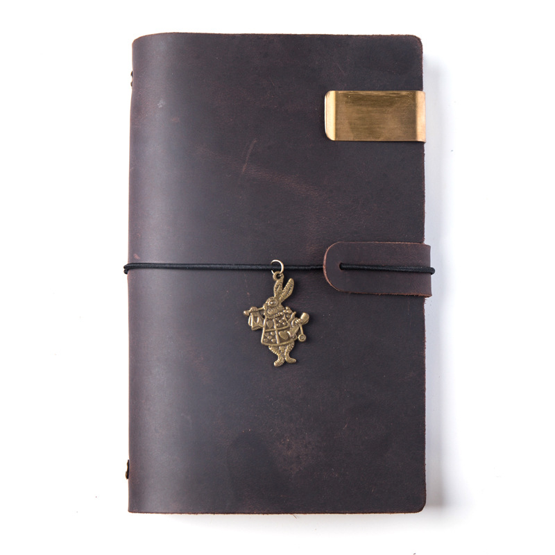 Handmade First Layer Leather Book Genuine Leather Hand Account Binder Notebook Retro Nostalgic Travel Diary Book A5a6a7