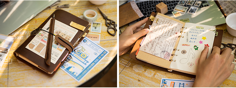 Handmade First Layer Leather Book Genuine Leather Hand Account Binder Notebook Retro Nostalgic Travel Diary Book A5a6a7