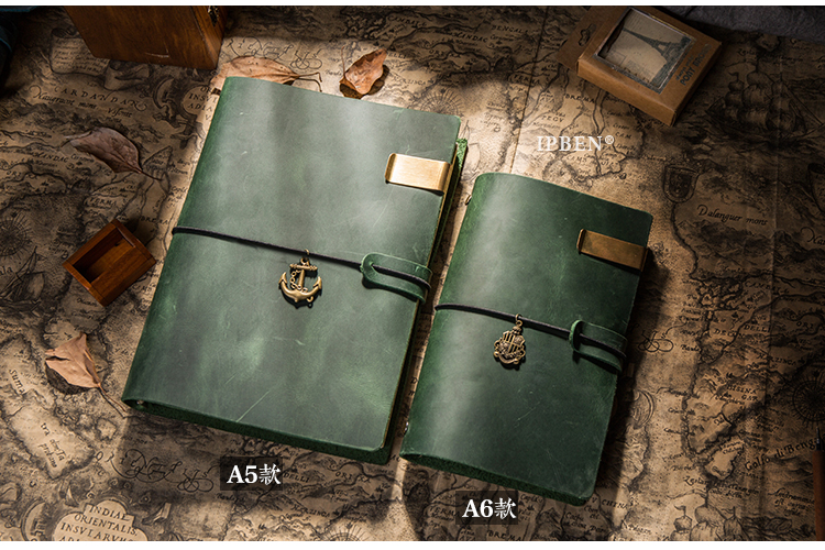 Handmade First Layer Leather Book Genuine Leather Hand Account Binder Notebook Retro Nostalgic Travel Diary Book A5a6a7