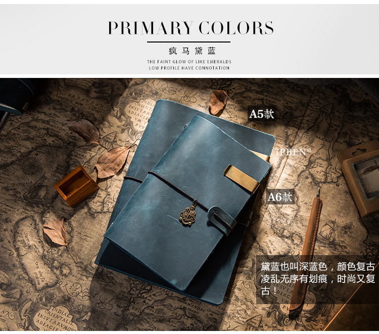 Handmade First Layer Leather Book Genuine Leather Hand Account Binder Notebook Retro Nostalgic Travel Diary Book A5a6a7