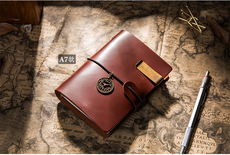 Handmade First Layer Leather Book Genuine Leather Hand Account Binder Notebook Retro Nostalgic Travel Diary Book A5a6a7