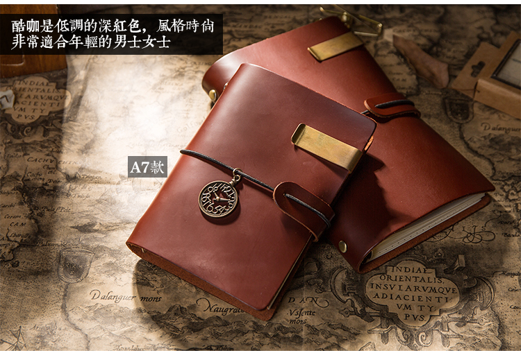 Handmade First Layer Leather Book Genuine Leather Hand Account Binder Notebook Retro Nostalgic Travel Diary Book A5a6a7
