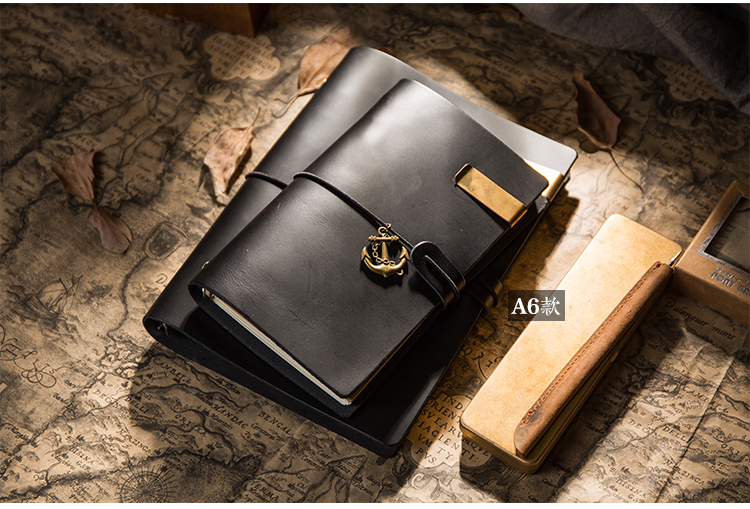 Handmade First Layer Leather Book Genuine Leather Hand Account Binder Notebook Retro Nostalgic Travel Diary Book A5a6a7