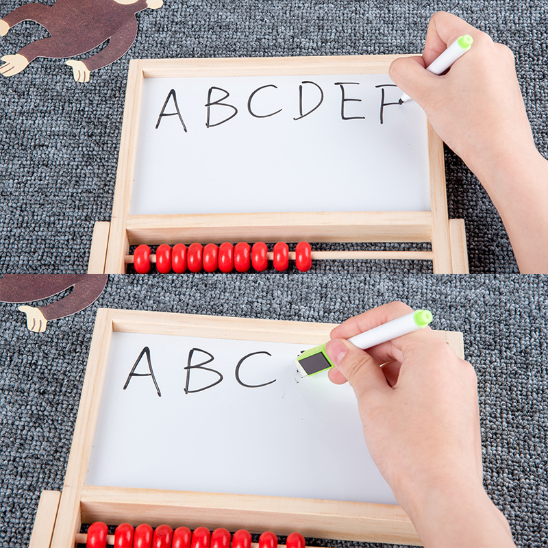 Children's Drawing Board Erasable Household Small Blackboard Easel Learning Writing Whiteboard Magnetic Ball Pen Dust-Free Baby Doodle Children's Drawing Board Erasable Household Small Blackboard Easel Learning Writing Whiteboard Magnetic Ball Pen Dust-Free Baby Doodle