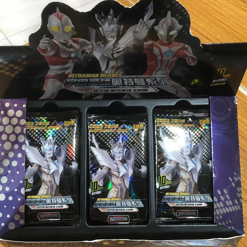 Card Game Genuine Ultraman Card New Version 11 Bullet Children&#039;s Classic Luxury Honor Edition Collection Gold Card Binder Full Set