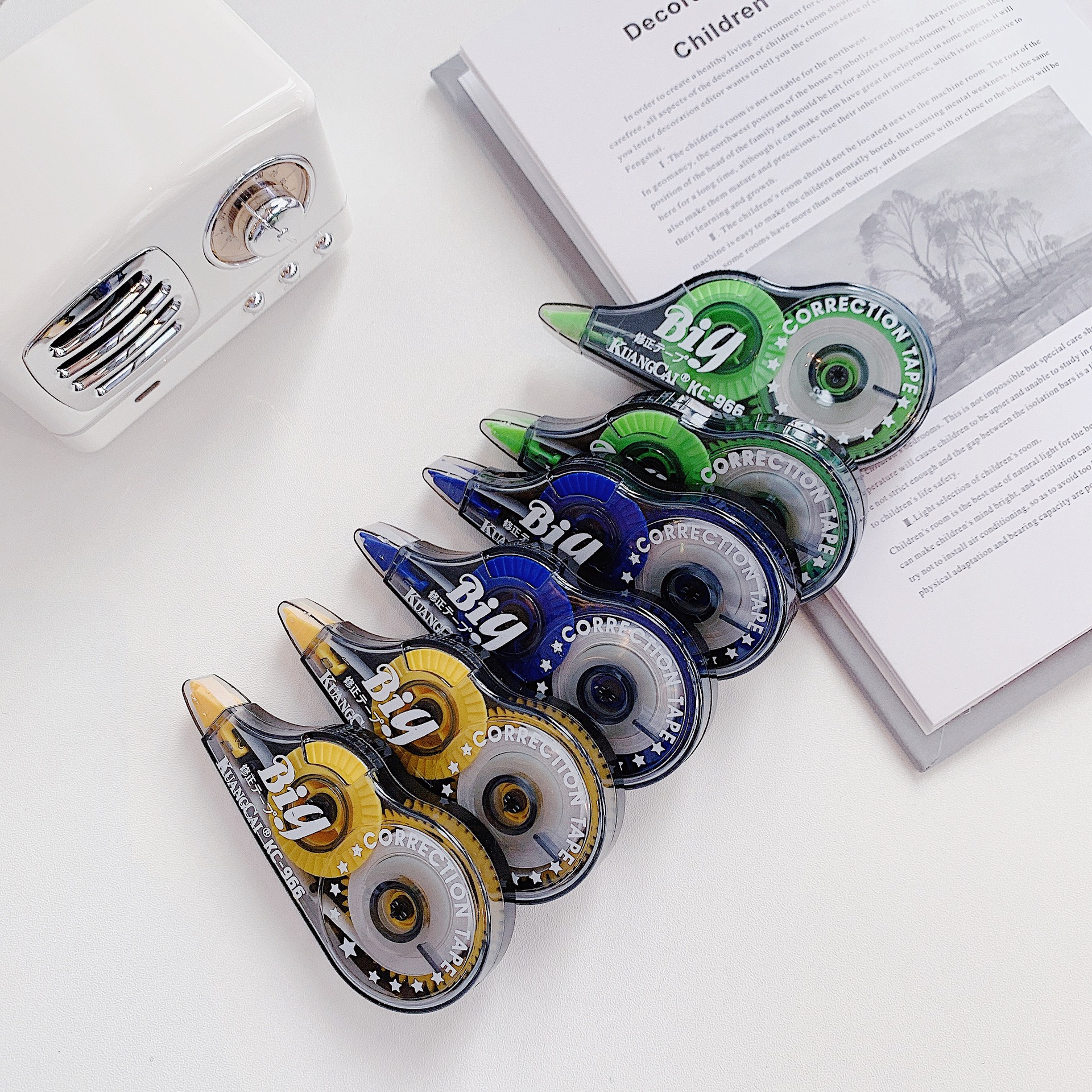 Crazy Color Correction Tape Large Capacity 6-Pack Correction Tape Correction Tape Correction Fluid Office Student Supplies Correction Tape Crazy Color Correction Tape Large Capacity 6-Pack Correction Tape Correction Tape Correction Fluid Office Student Supplies Correction Tape