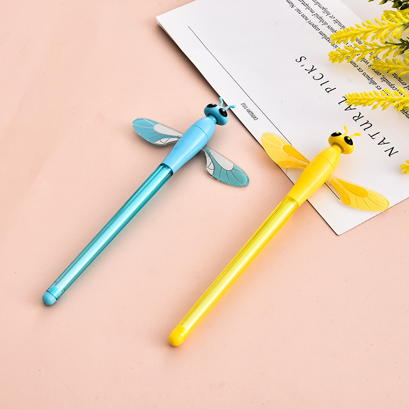 New Fashion Dragonfly Gel Pen Neutral Ball Pen Creative Stationery for Students Cute Learning