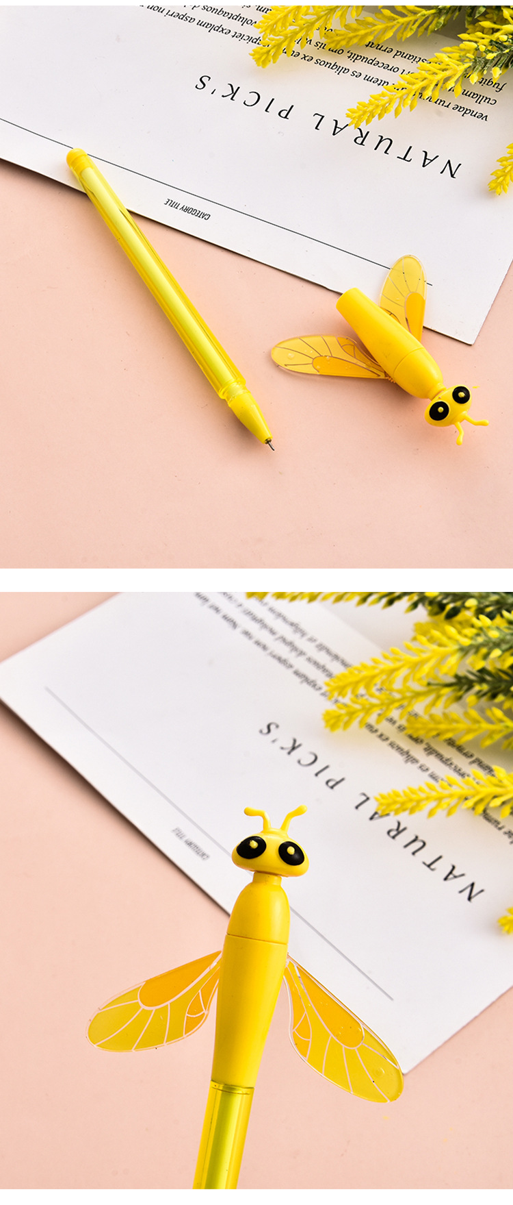 New Fashion Dragonfly Gel Pen Neutral Ball Pen Creative Stationery for Students Cute Learning