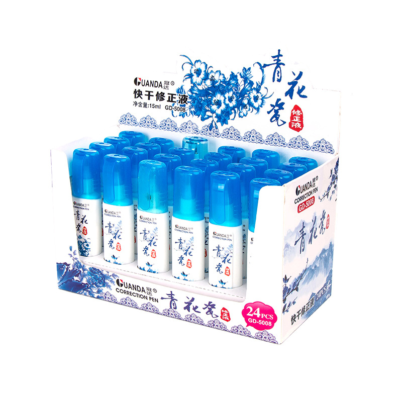 Cartoon Correction Fluid Correction Fluid Student Steel Head Correction Fluid Study Stationery Pen Shape Correction Fluid Wholesale
