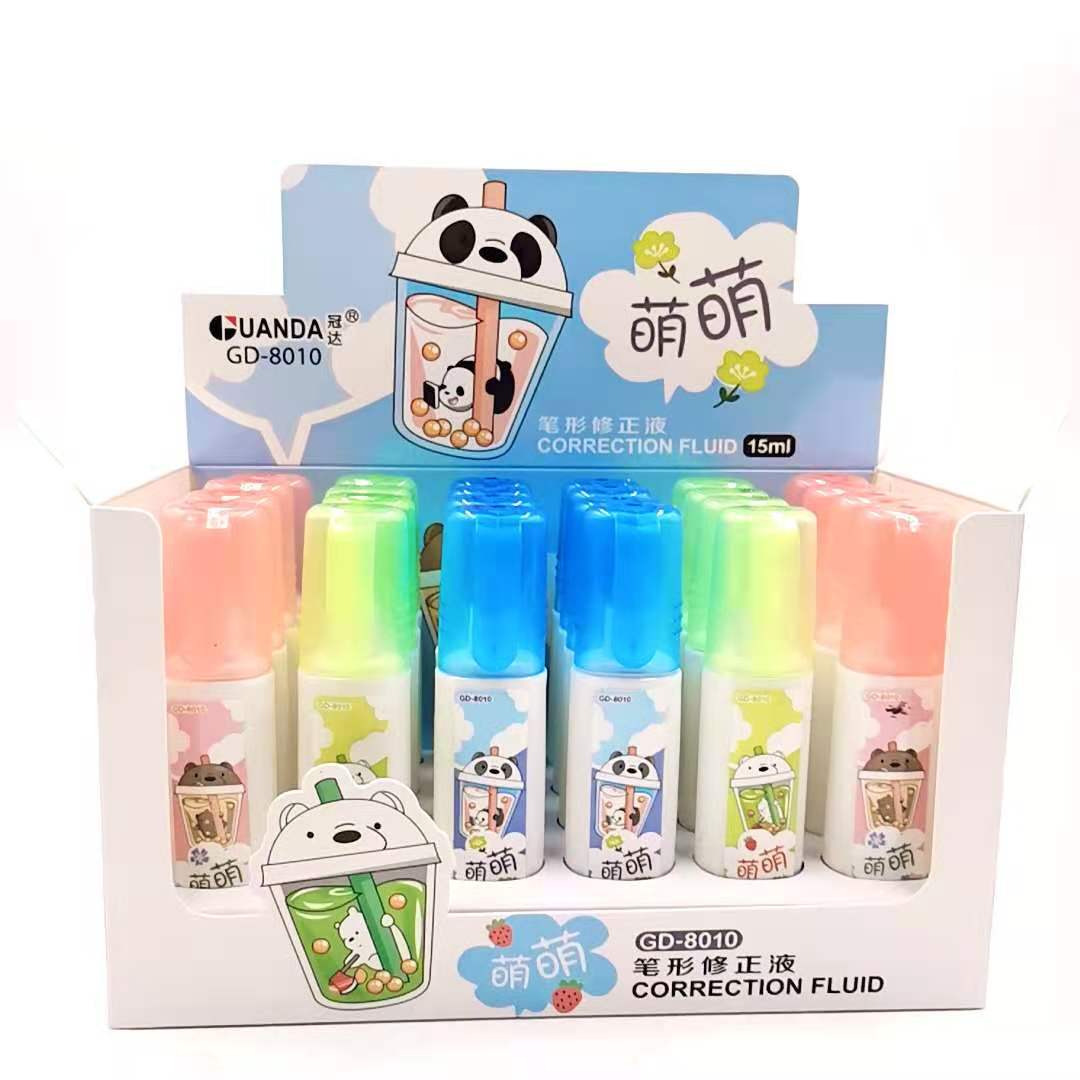 Cartoon Correction Fluid Correction Fluid Student Steel Head Correction Fluid Study Stationery Pen Shape Correction Fluid Wholesale Cartoon Correction Fluid Correction Fluid Student Steel Head Correction Fluid Study Stationery Pen Shape Correction Fluid Wholesale
