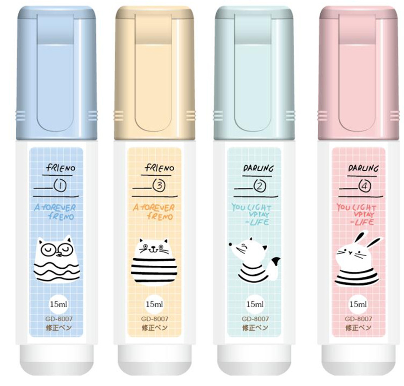 Cartoon Correction Fluid Correction Fluid Student Steel Head Correction Fluid Study Stationery Pen Shape Correction Fluid Wholesale Cartoon Correction Fluid Correction Fluid Student Steel Head Correction Fluid Study Stationery Pen Shape Correction Fluid Wholesale