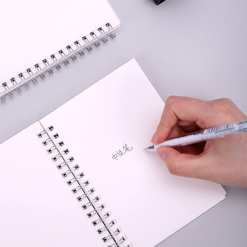 Deli Fresh Student Gel Pen 0.35 Cute Black Pen 0.38 Cartoon Bullet Full Needle Tube Ball Pen 0.5
