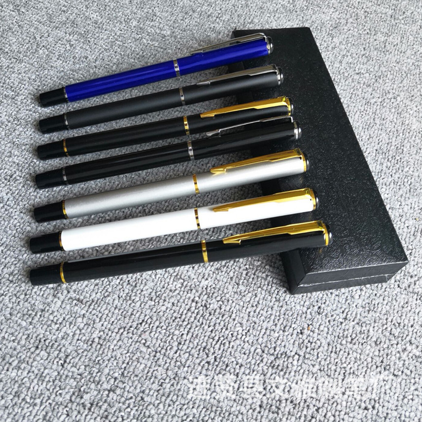 Factory Direct Sales Metal Roller Ball Pen Signature Pen Gel Pen Advertising Gift Business Pen Laser Logo