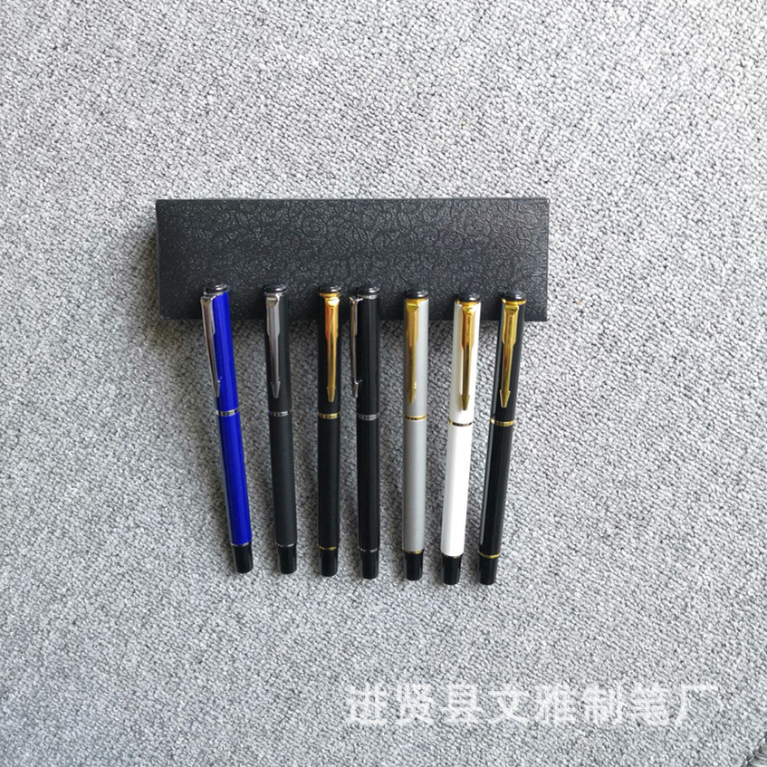 Factory Direct Sales Metal Roller Ball Pen Signature Pen Gel Pen Advertising Gift Business Pen Laser Logo