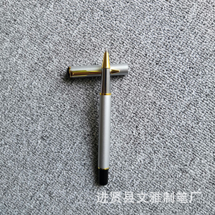 Factory Direct Sales Metal Roller Ball Pen Signature Pen Gel Pen Advertising Gift Business Pen Laser Logo