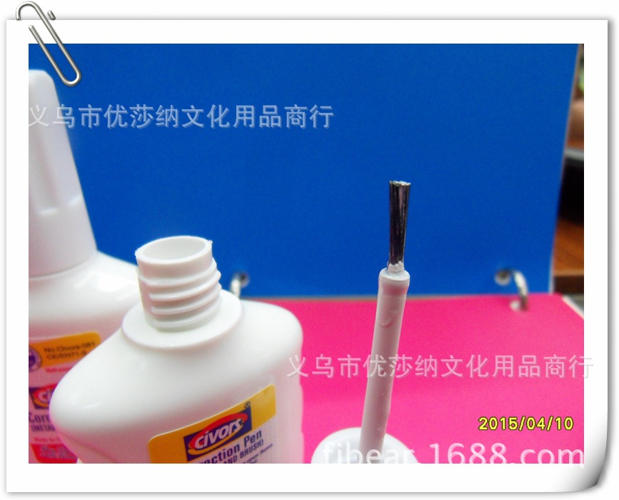 2015 all new civors eco-toxic correction fluid, Office bottle and brush dual-use metal pen 2015 all new civors eco-toxic correction fluid, Office bottle and brush dual-use metal pen