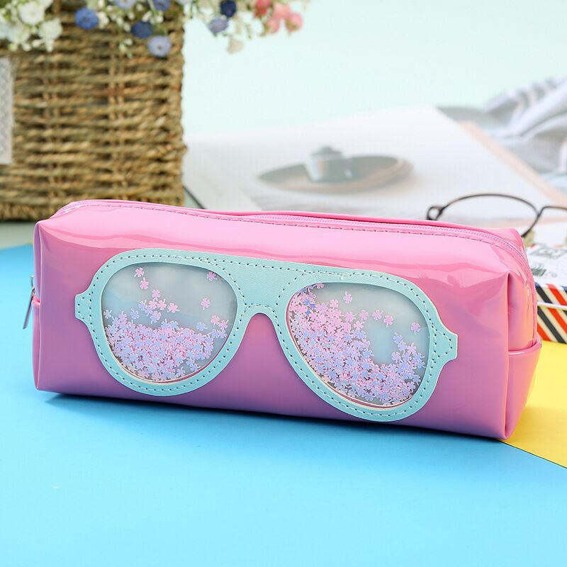 Stock new hair ball pen bag student sequin makeup lady children&#039;s sequin pen bag