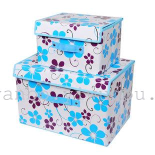 Two-piece non-woven storage box with buckle Binder coated waterproof storage box Two-piece non-woven storage box with buckle Binder coated waterproof storage box