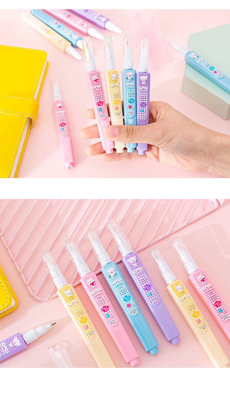 Hobby 65081 Cartoon Correction Fluid Cartoon Student Correction Fluid Student Writing Supplies Cartoon Gifts Wholesale