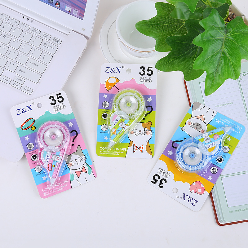 Student Stationery Correction Tape Cute Modification Correction Tape Correction Fluid Ballpoint Pen Suit 30 M Large Capacity Correction Tape