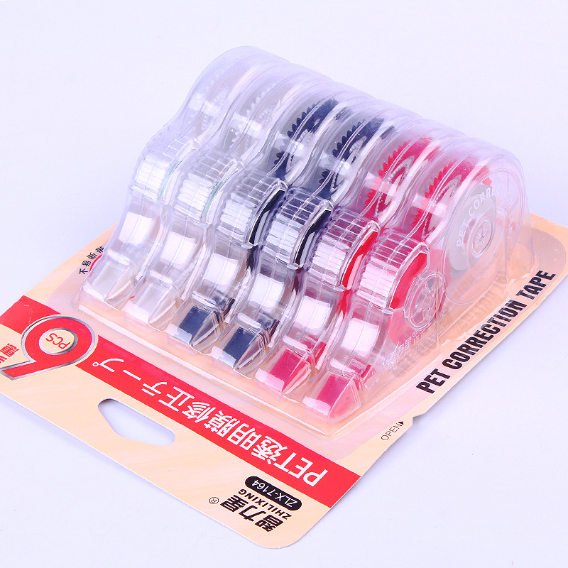 Cartoon Large Capacity Correction Tape Set 6 Pack Transparent with Heart Correction Fluid Students' Supplies Affordable Correction Fluid Cartoon Large Capacity Correction Tape Set 6 Pack Transparent with Heart Correction Fluid Students' Supplies Affordable Correction Fluid
