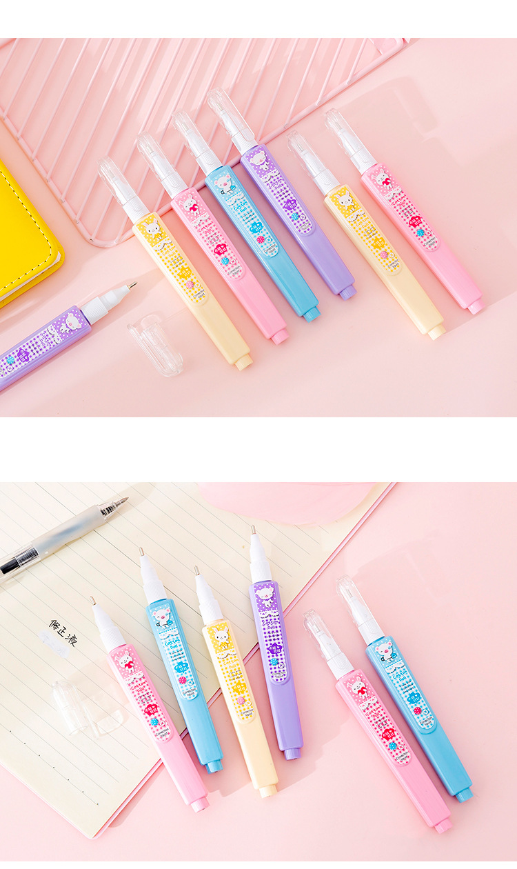 Hobby 65081 Cartoon Correction Fluid Cartoon Student Correction Fluid Student Writing Supplies Cartoon Gifts Wholesale