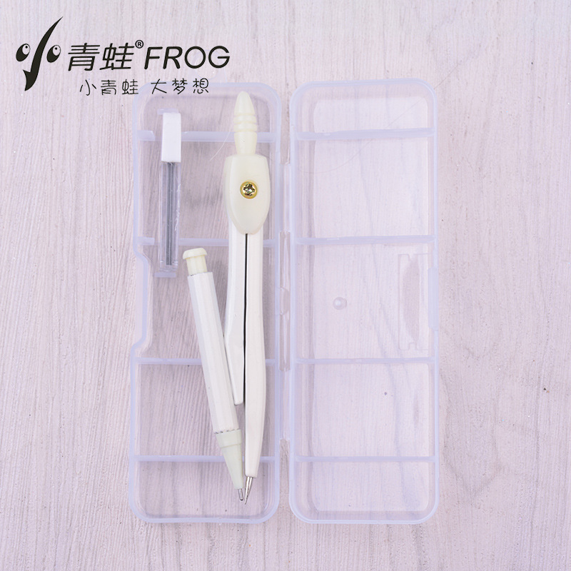 Frog Compasses Set Ruler Sets Metal Drawing Design Student Stationery Exam Standard Drawing Tool