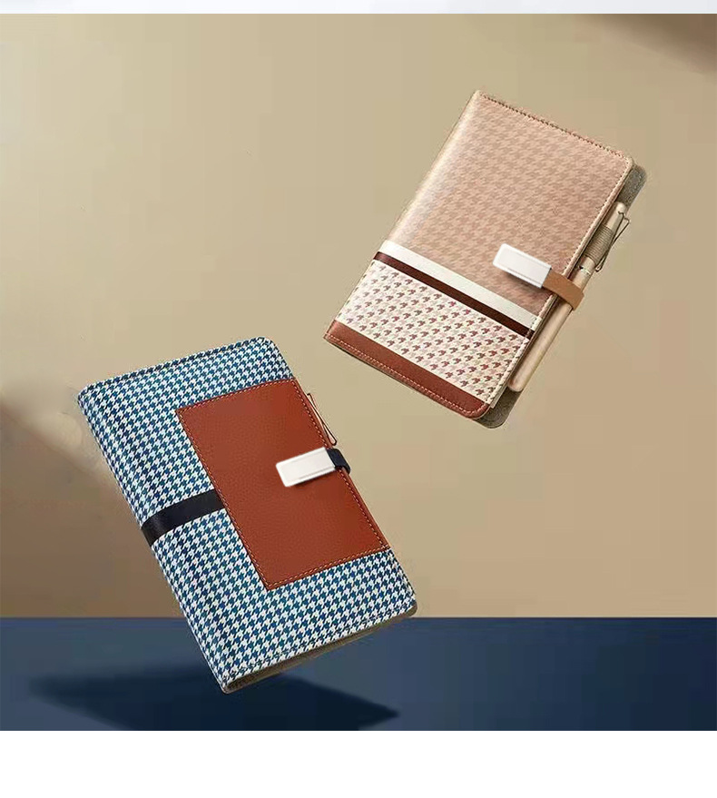 Factory Direct Sales A6 Smart Charging Notebook Quick Dual Charging Loose-Leaf Binder Business Office Notepad plus Logo