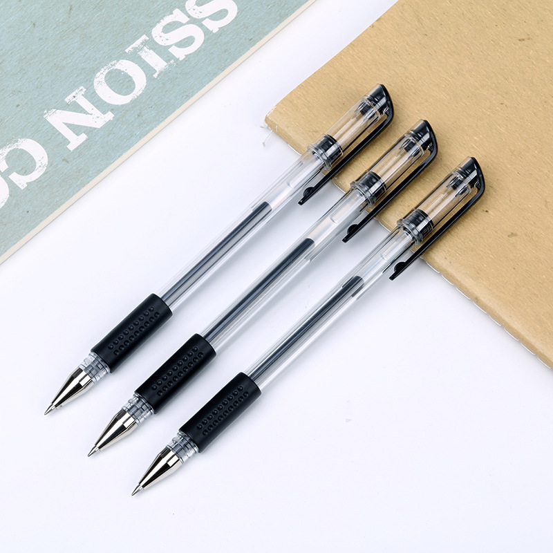 Deli Gel Pen Black 0.5mm Bullet Carbon Ball Pen for Students Office Supplies Signature Pen Wholesale