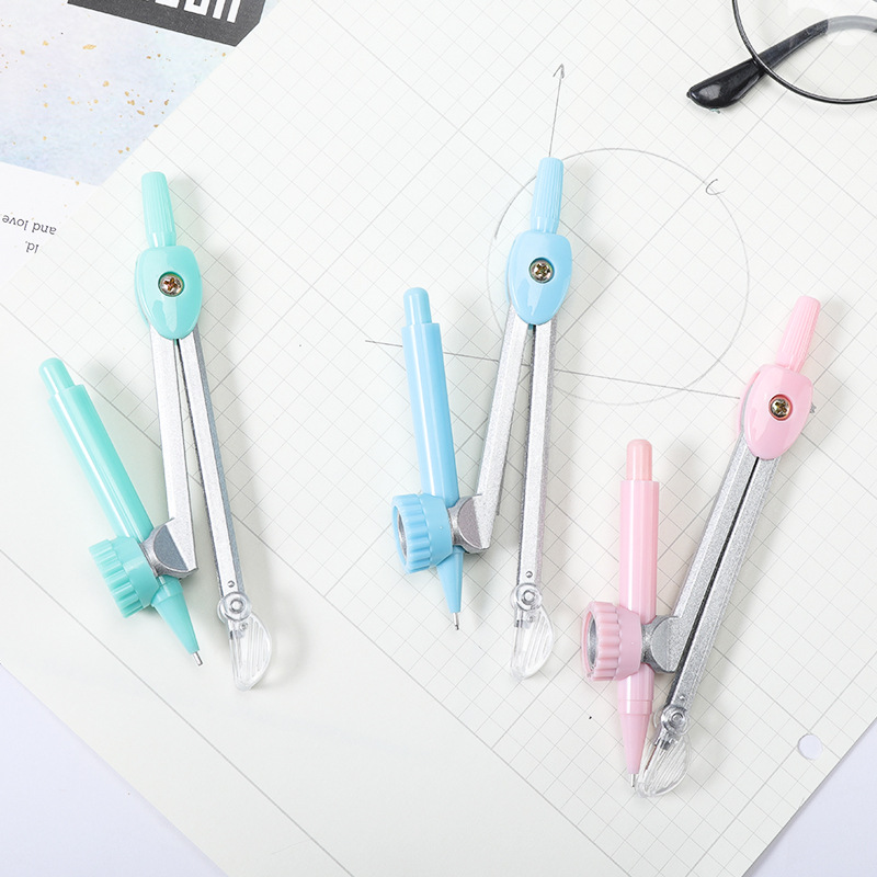 Compasses Drawing Set Student Compasses Drawing Tools 7-Piece Set Exam Compasses Ruler Set Stationery Wholesale