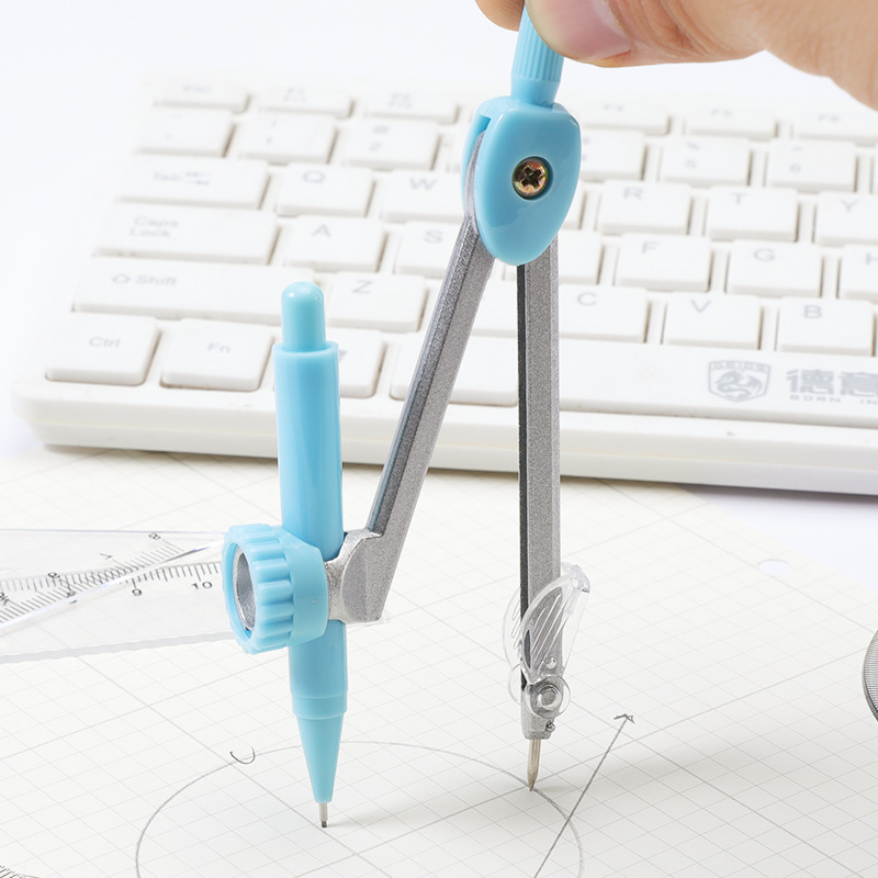 Compasses Drawing Set Student Compasses Drawing Tools 7-Piece Set Exam Compasses Ruler Set Stationery Wholesale
