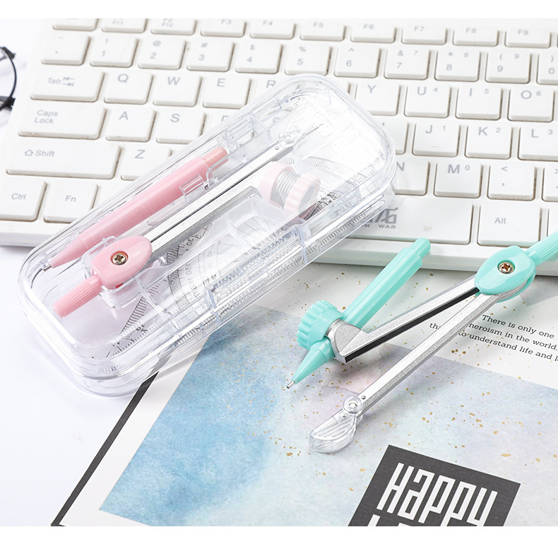 Compasses Drawing Set Student Compasses Drawing Tools 7-Piece Set Exam Compasses Ruler Set Stationery Wholesale Compasses Drawing Set Student Compasses Drawing Tools 7-Piece Set Exam Compasses Ruler Set Stationery Wholesale
