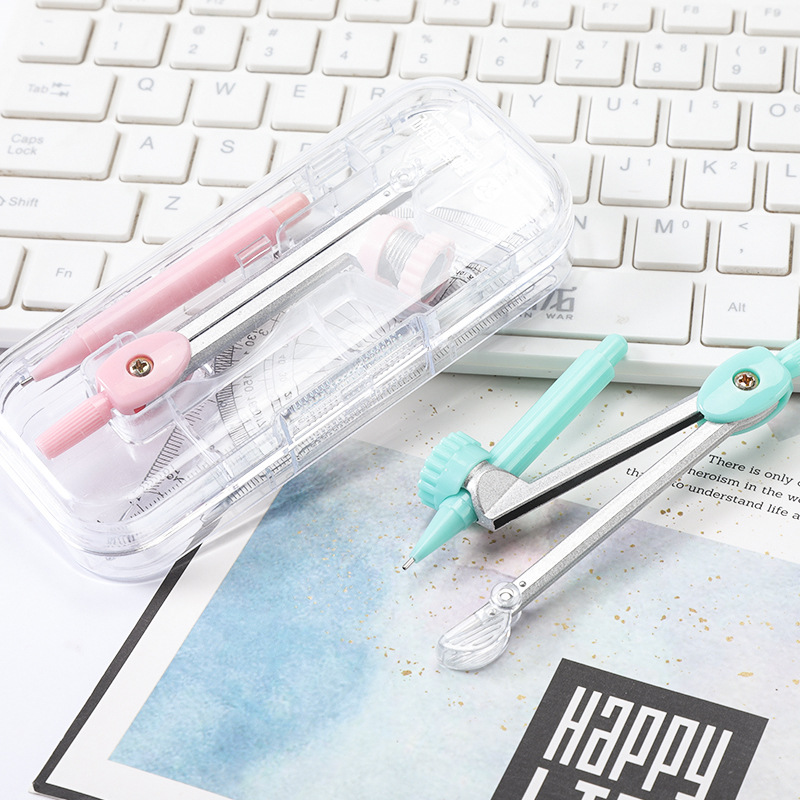 Compasses Drawing Set Student Compasses Drawing Tools 7-Piece Set Exam Compasses Ruler Set Stationery Wholesale Compasses Drawing Set Student Compasses Drawing Tools 7-Piece Set Exam Compasses Ruler Set Stationery Wholesale