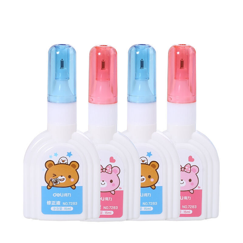 Deli 72837284 Correction Fluid Correction Fluid Correction Correction Fluid Cartoon Cute Student with White Correction Fluid