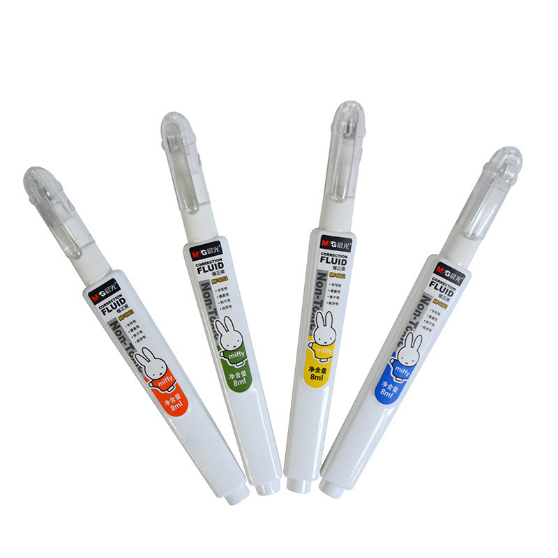 Correction Fluid 6002 Mifei Correction Fluid Student Correction Fluid Cute Correction Pen White Quick-Drying Correction Fluid
