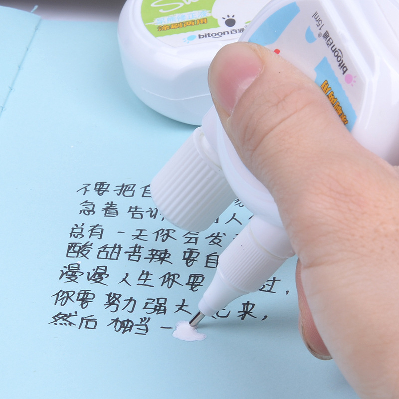 Dual-Use Student Correction Fluid Correction Fluid Student Cute Multi-Functional Capacity