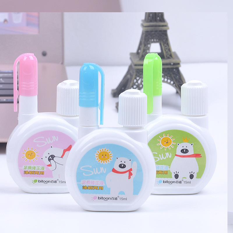 Dual-Use Student Correction Fluid Correction Fluid Student Cute Multi-Functional Capacity