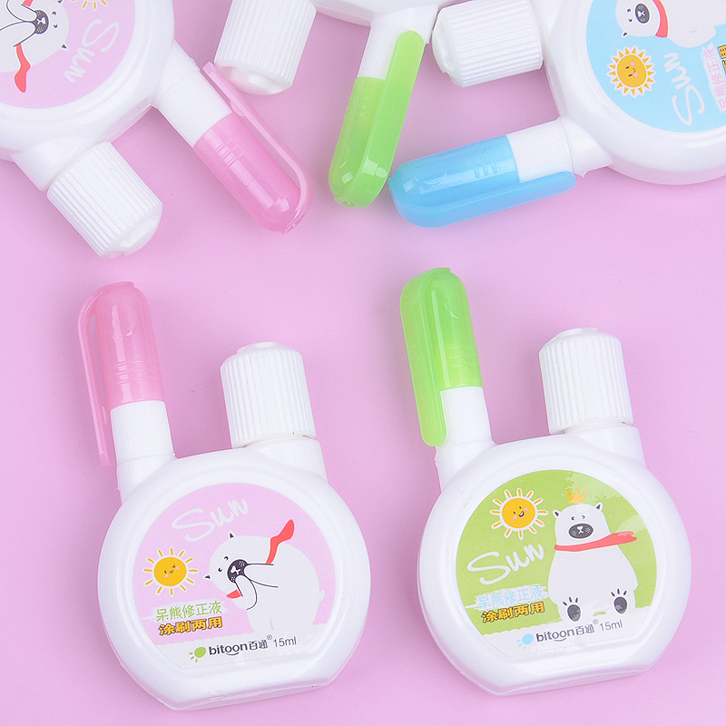 Dual-Use Student Correction Fluid Correction Fluid Student Cute Multi-Functional Capacity