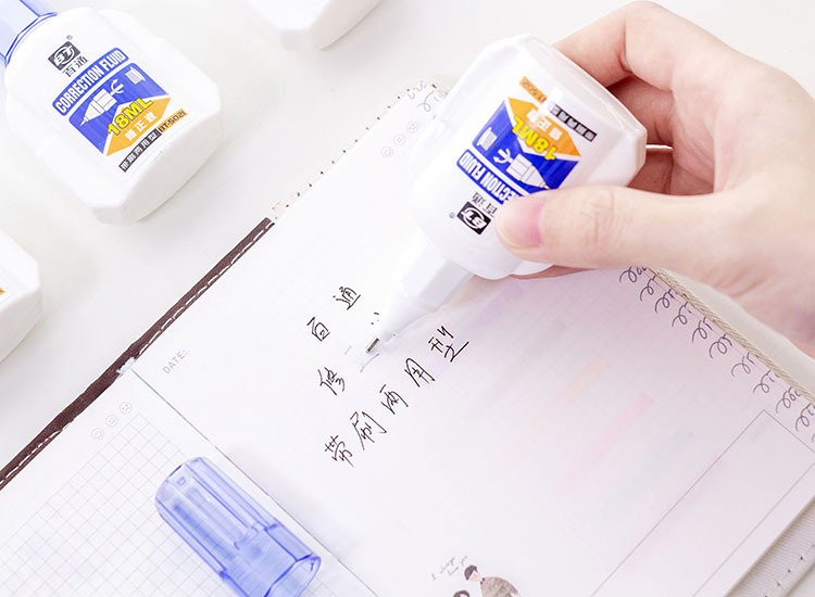 Baitong 5021 Correction Fluid Correction Fluid Brush Dual-Purpose Quick-Drying Correction Fluid Correction Fluid 12 Pieces Price