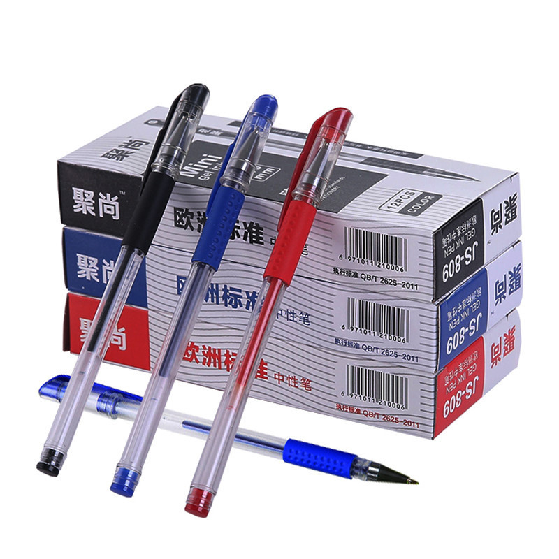 Gel Pen Ball Pen Signature Pen 0.5mm Bullet Black Red Blue Refill Office Study Exam Stationery