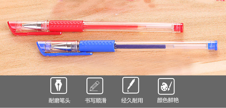 Gel Pen Ball Pen Signature Pen 0.5mm Bullet Black Red Blue Refill Office Study Exam Stationery