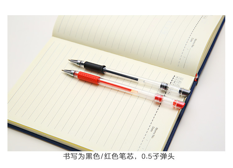 Gel Pen Ball Pen Signature Pen 0.5mm Bullet Black Red Blue Refill Office Study Exam Stationery