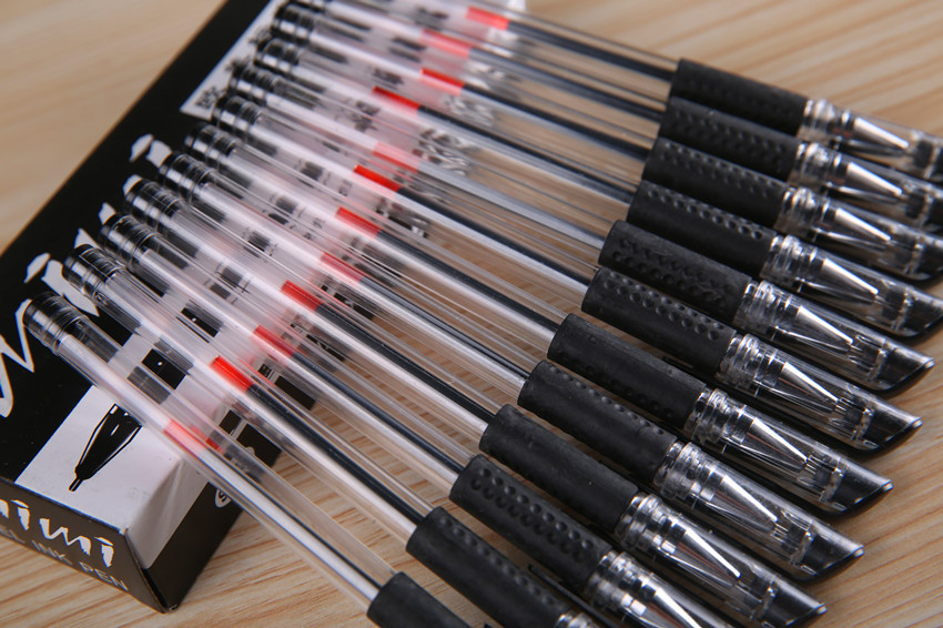 Gel Pen Ball Pen Signature Pen 0.5mm Bullet Black Red Blue Refill Office Study Exam Stationery