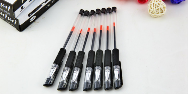 Gel Pen Ball Pen Signature Pen 0.5mm Bullet Black Red Blue Refill Office Study Exam Stationery