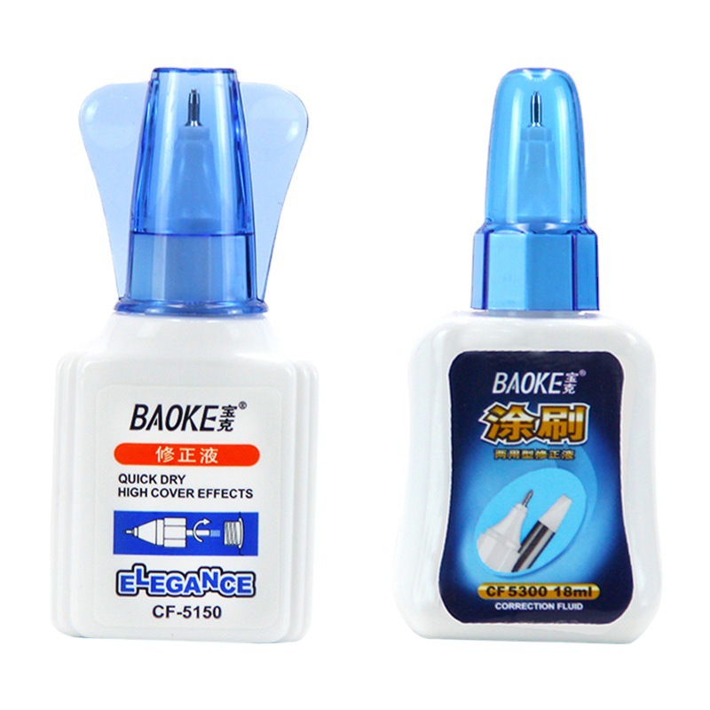 Baoke CF-5150 Correction Fluid Student White Correction Fluid Correction Fluid Wrong Word Correction Fluid 18ml