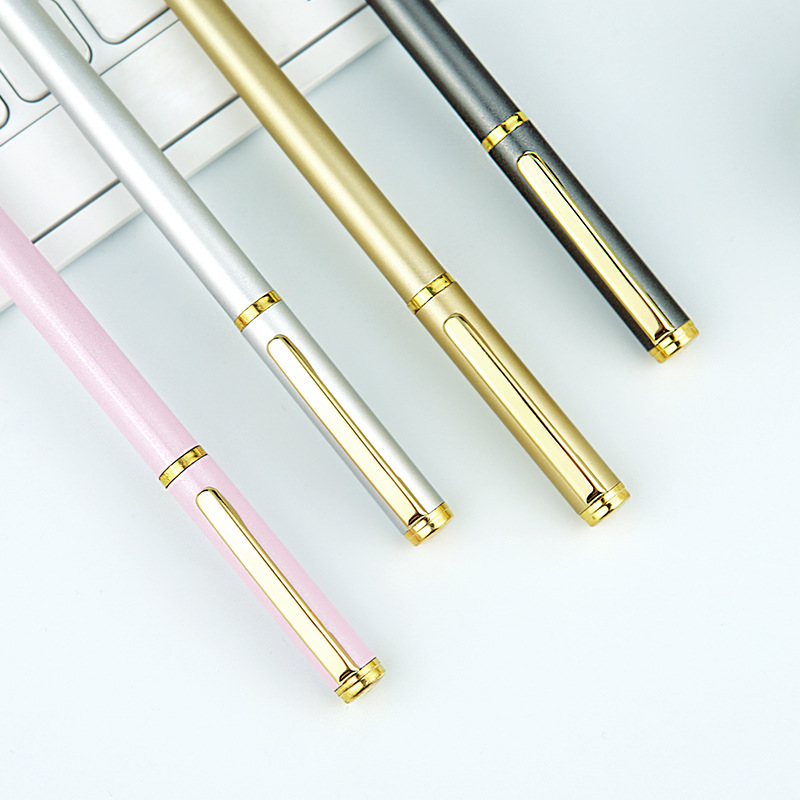 Advertising Marker Customized Logo Metal Gel Pen Business Signature Pen Office Gift Metal Ball Point Pen Promotion