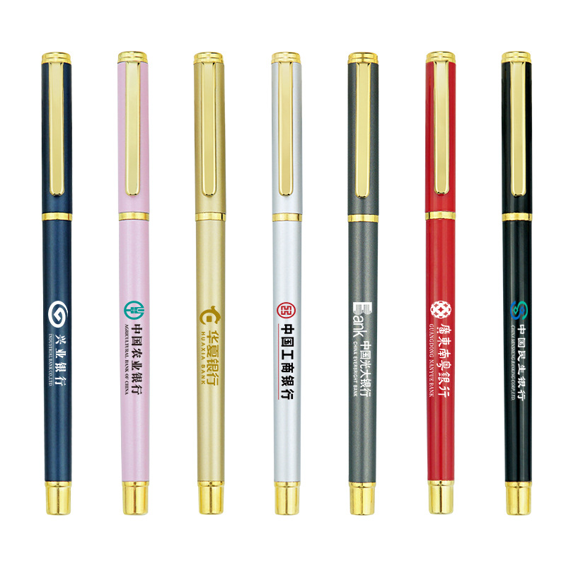 Advertising Marker Customized Logo Metal Gel Pen Business Signature Pen Office Gift Metal Ball Point Pen Promotion